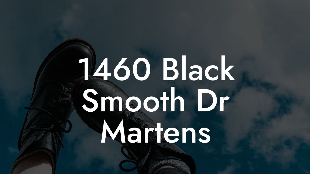 1460 Black Smooth Dr Martens