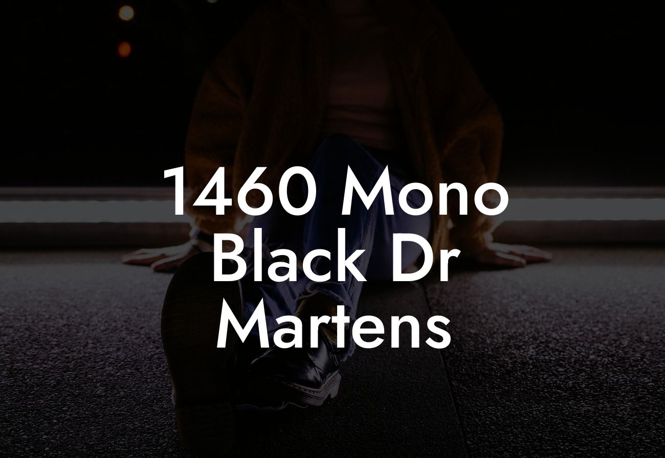 1460 Mono Black Dr Martens