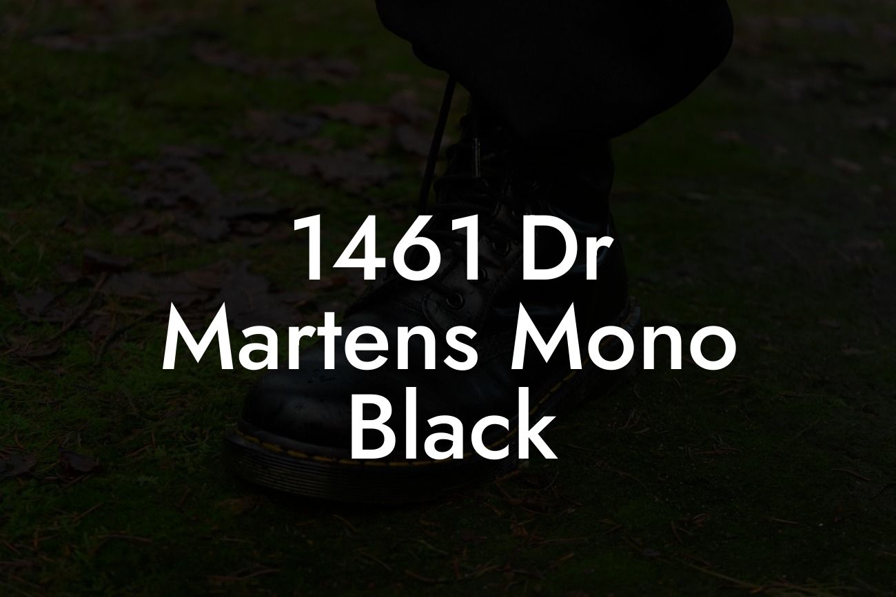 1461 Dr Martens Mono Black