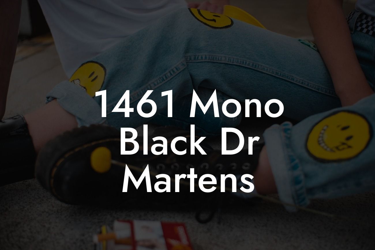 1461 Mono Black Dr Martens
