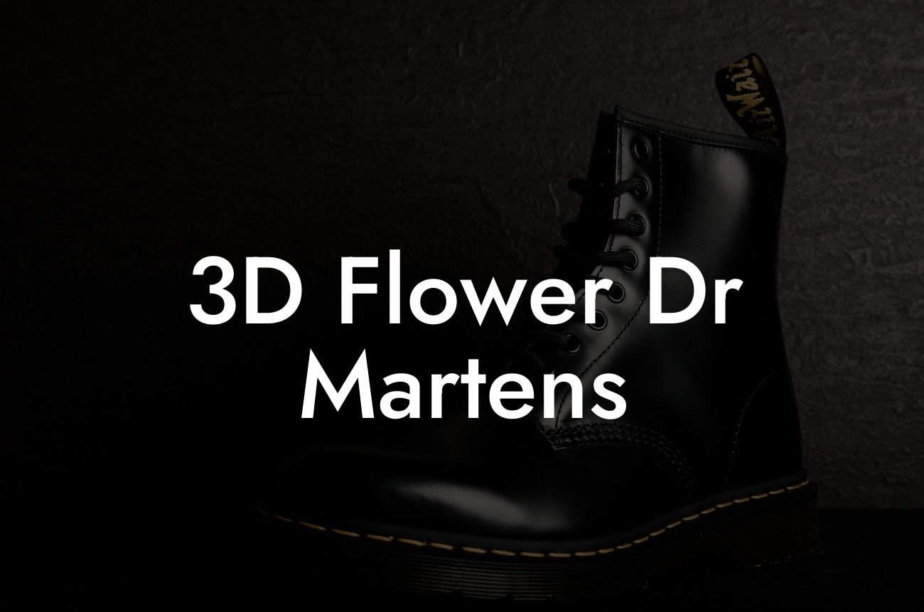 3D Flower Dr Martens