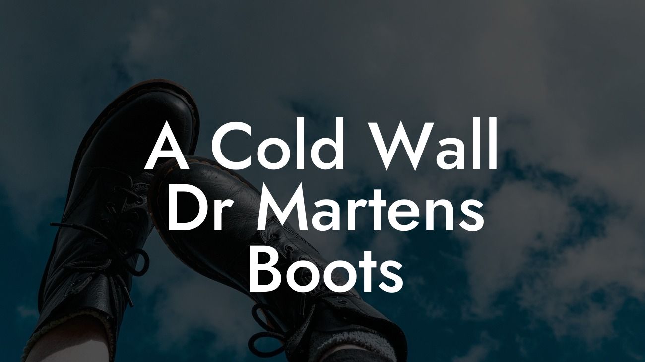 A Cold Wall Dr Martens Boots