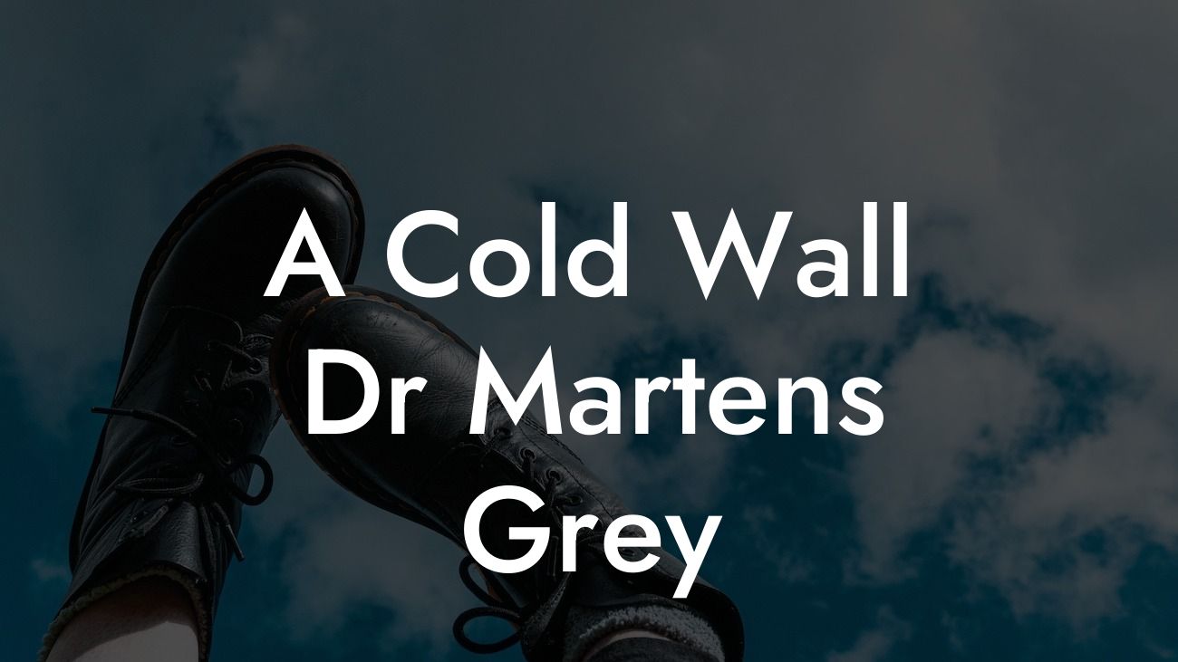 A Cold Wall Dr Martens Grey