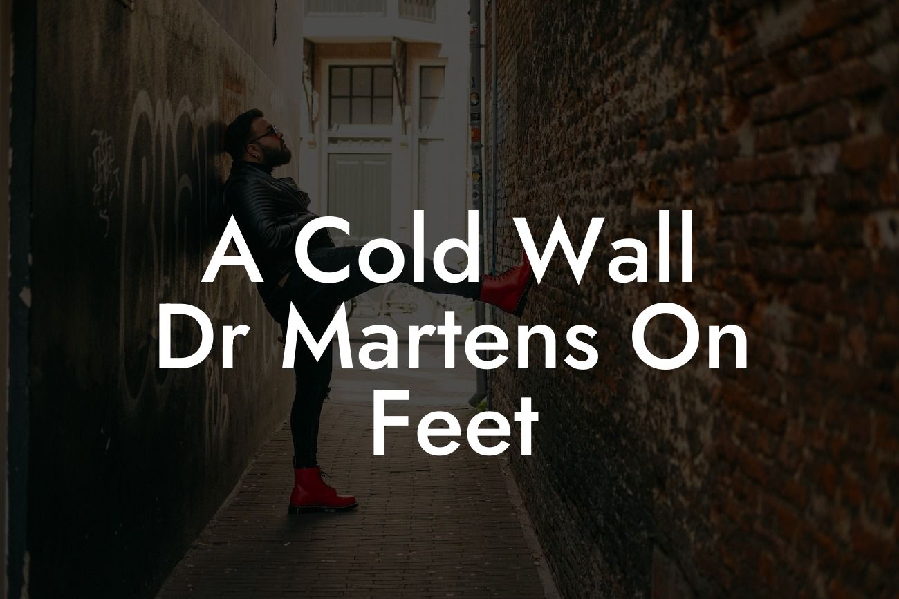 A Cold Wall Dr Martens On Feet