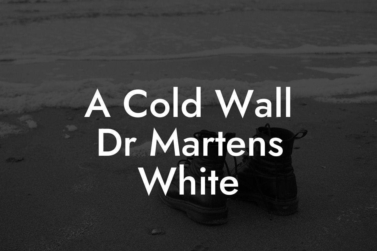 A Cold Wall Dr Martens White