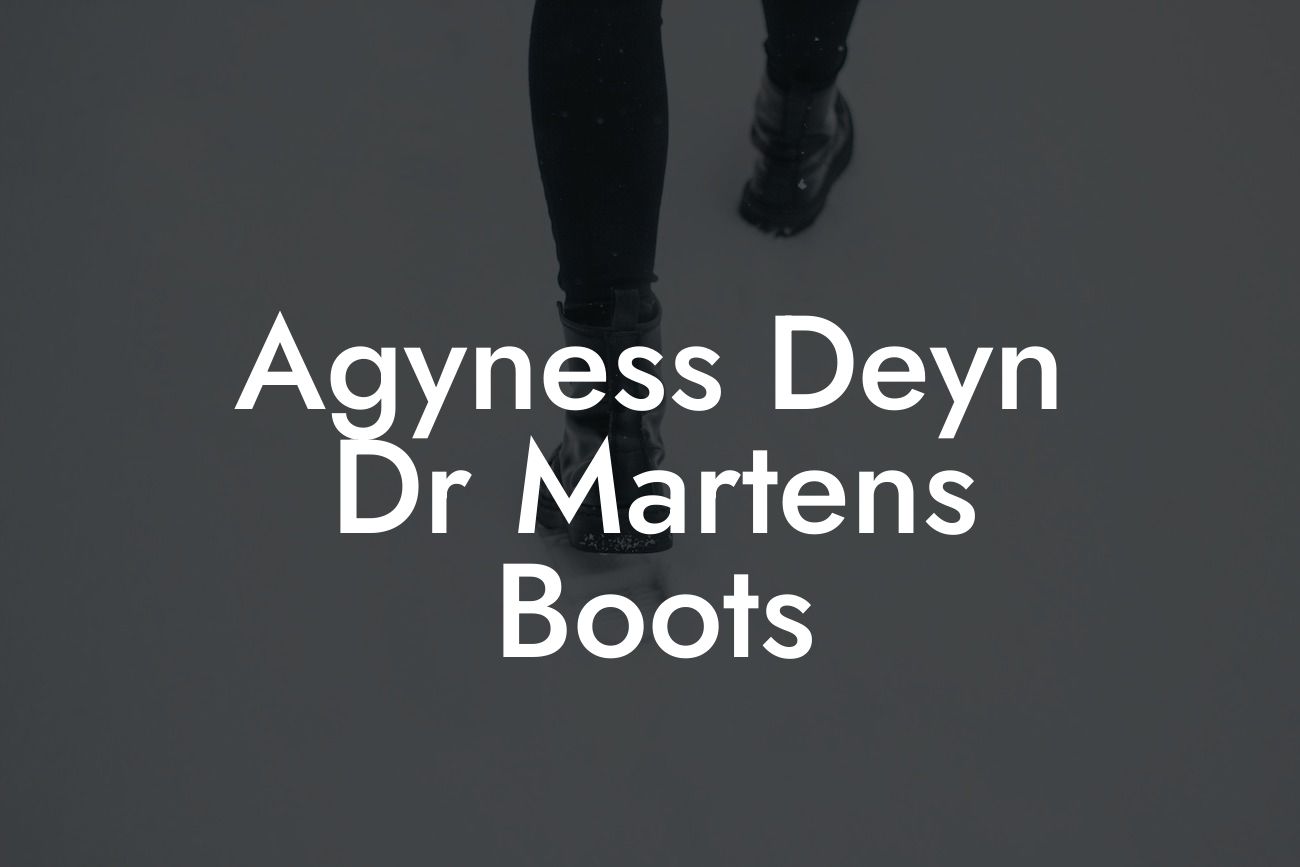 Agyness Deyn Dr Martens Boots