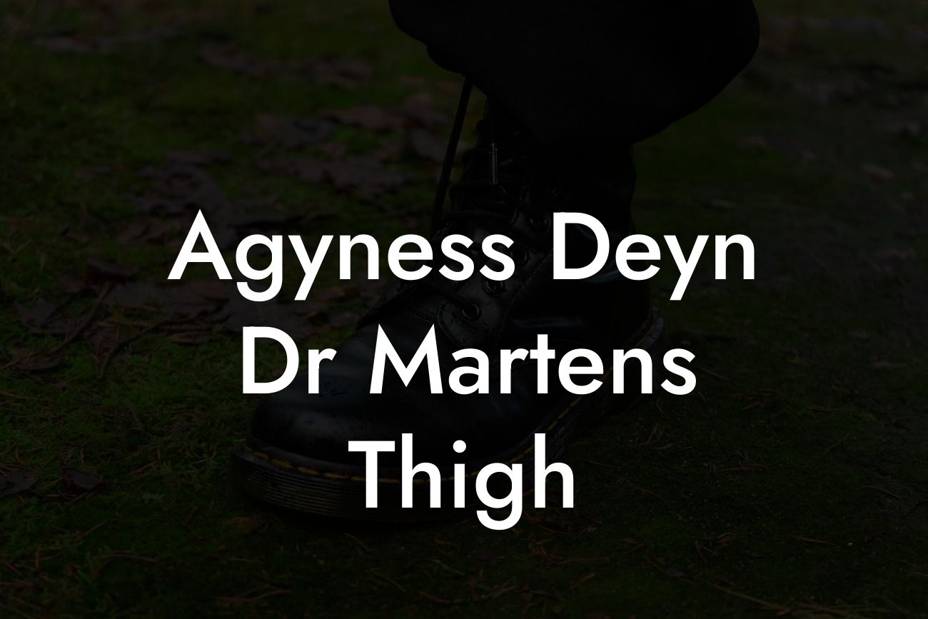 Agyness Deyn Dr Martens Thigh