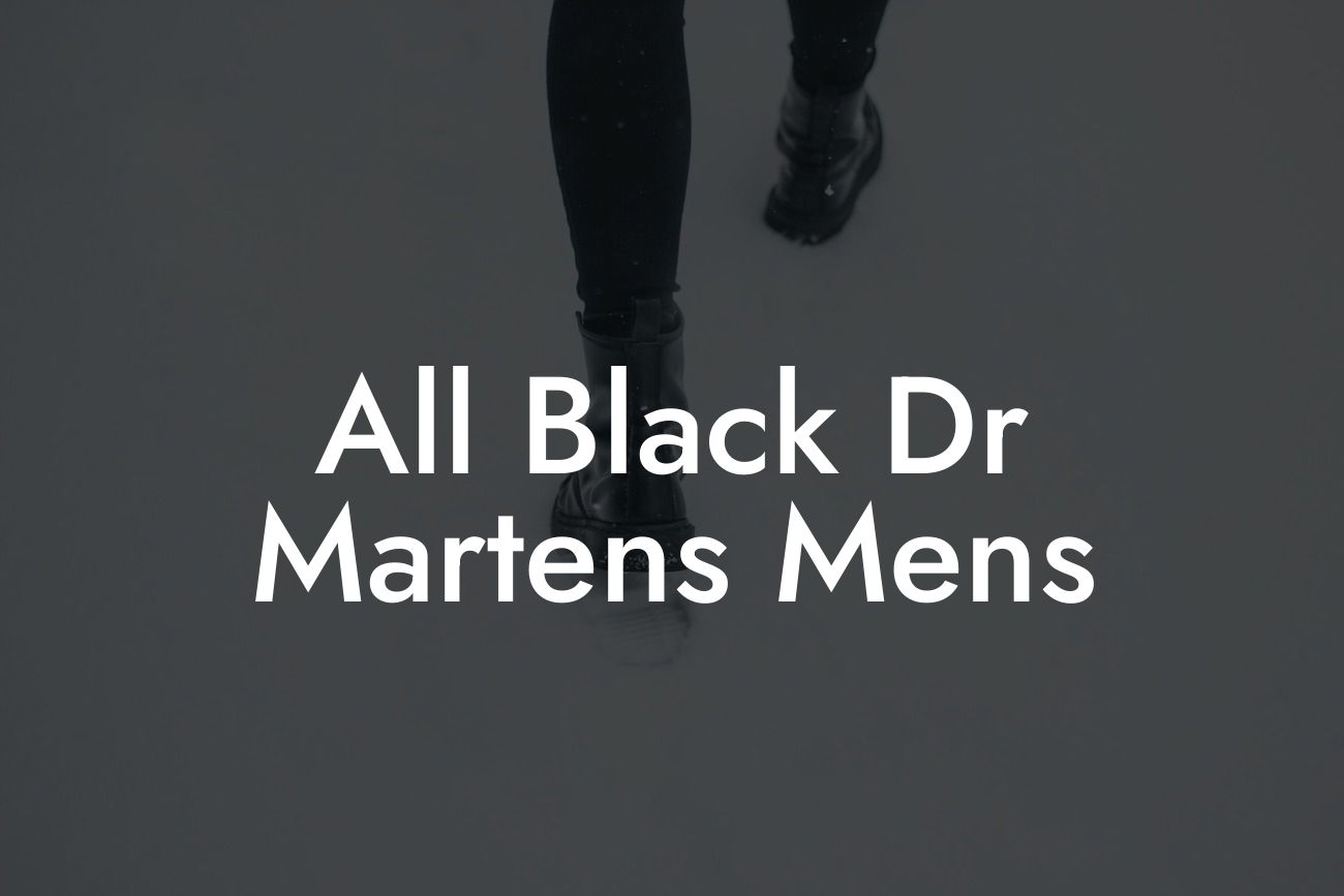 All Black Dr Martens Mens