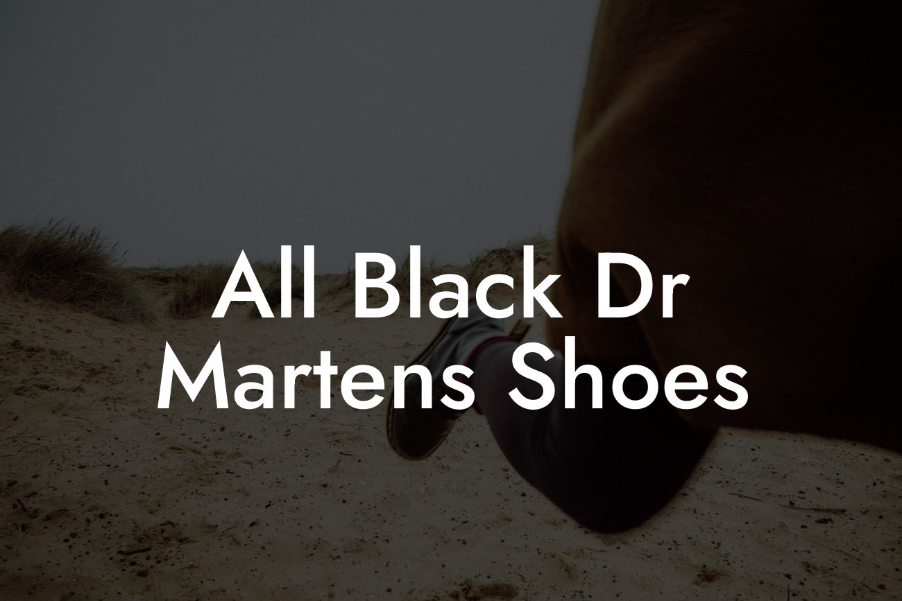 All Black Dr Martens Shoes