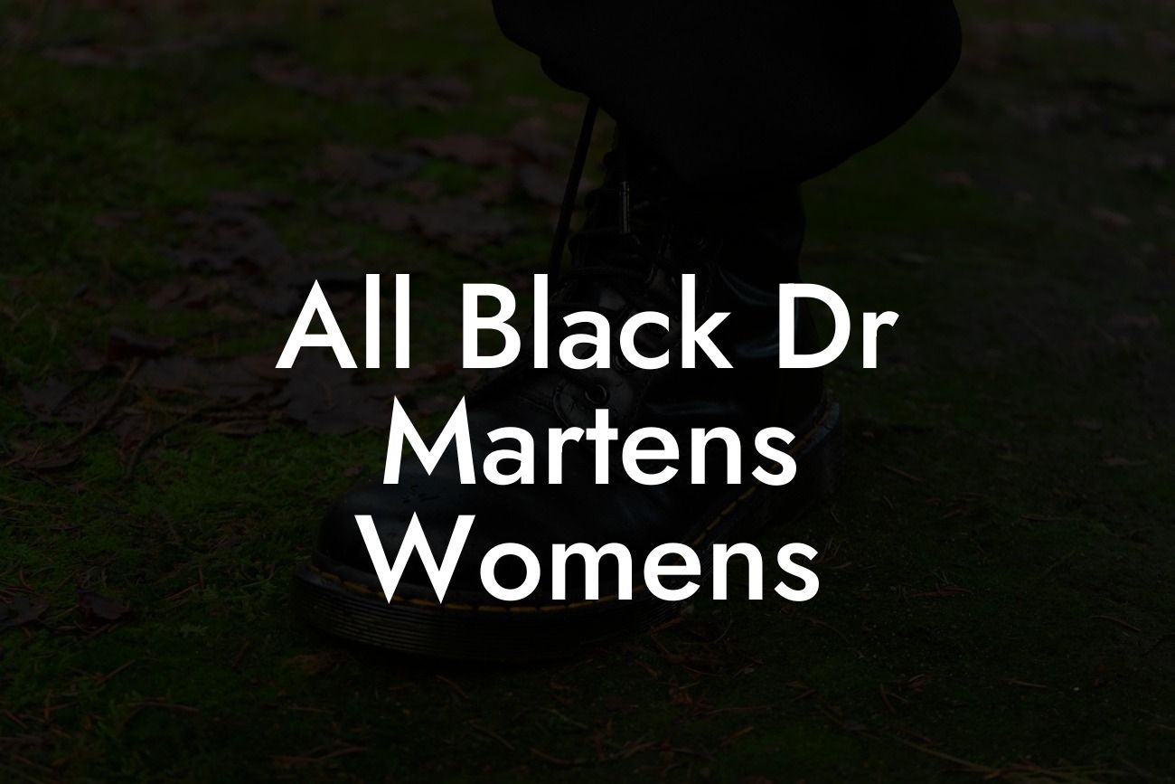 All Black Dr Martens Womens