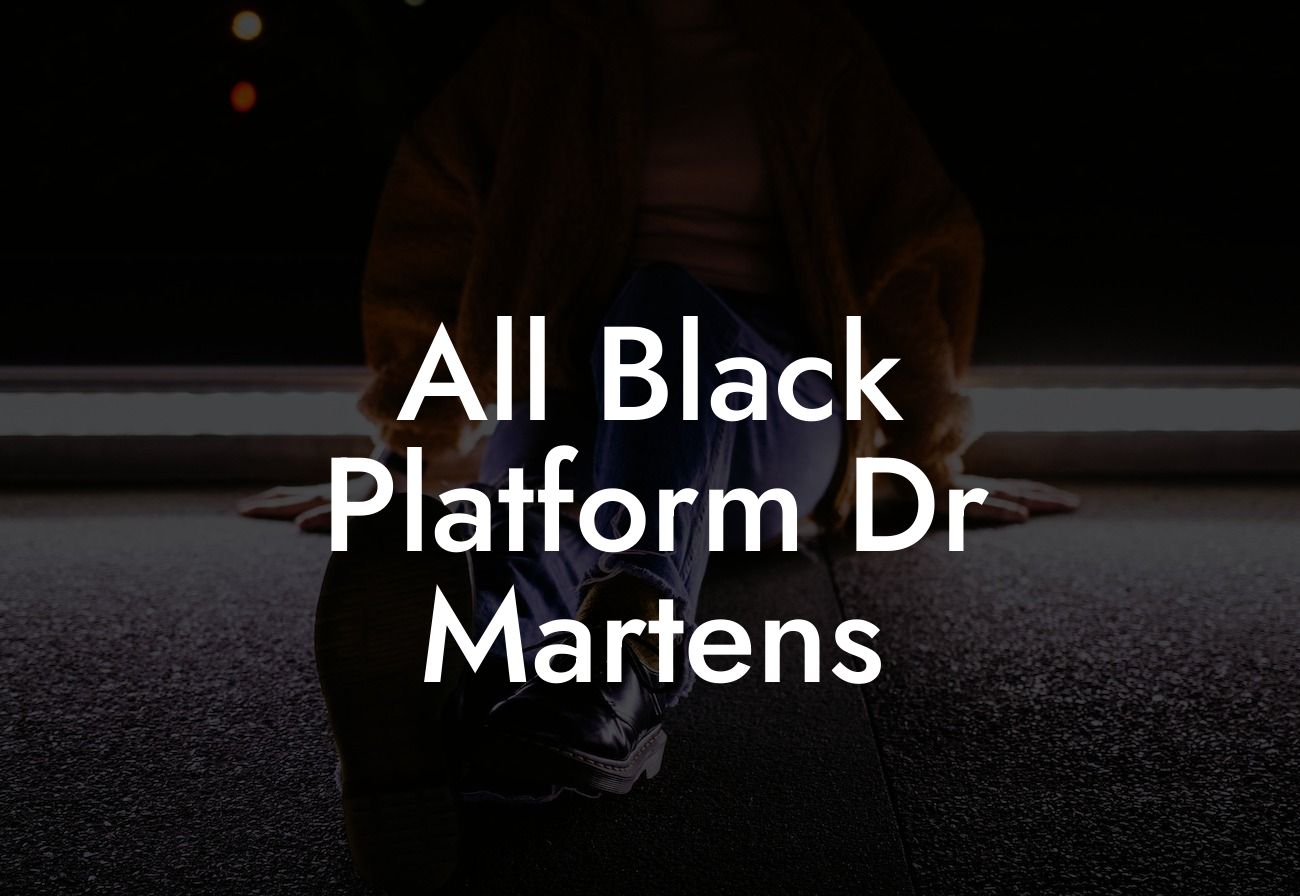 All Black Platform Dr Martens