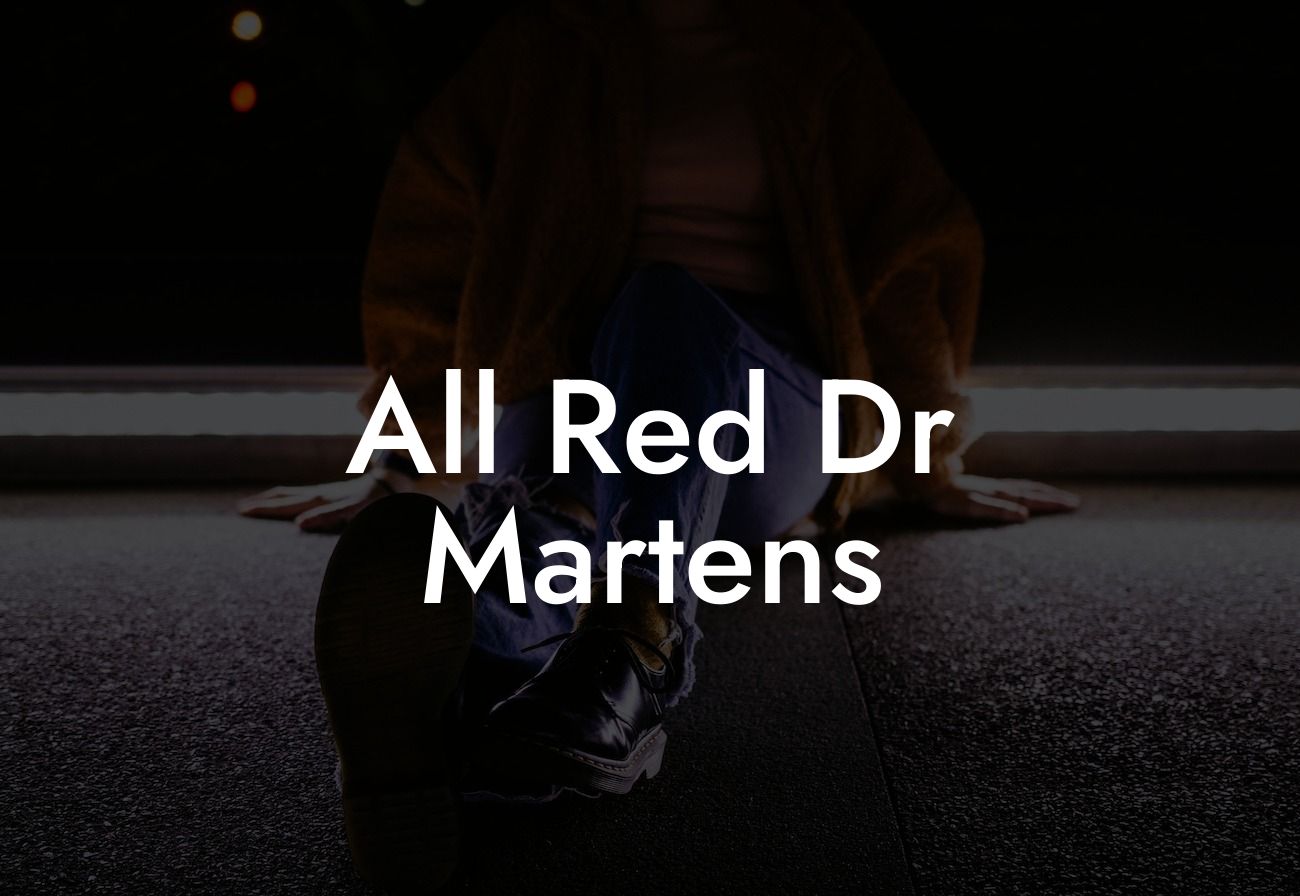 All Red Dr Martens