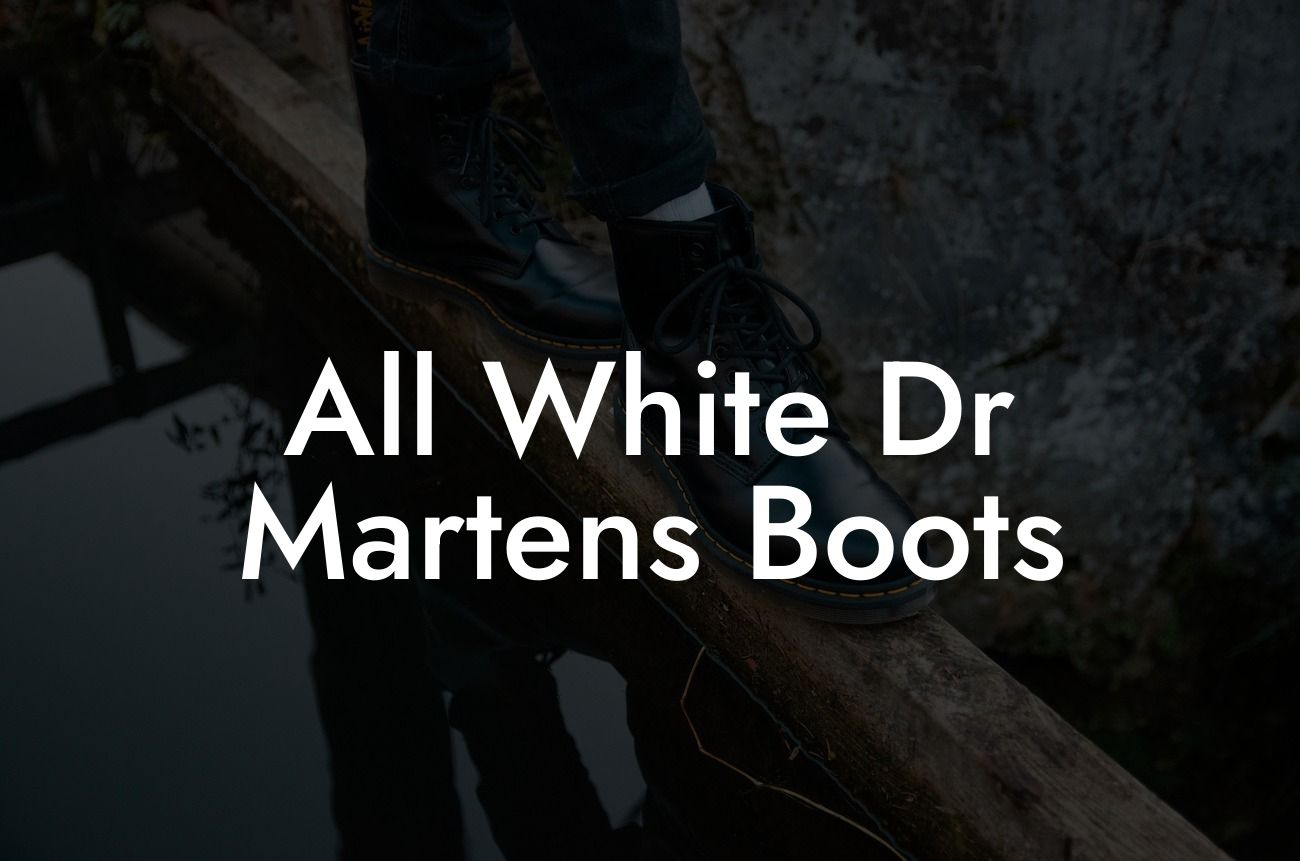 All White Dr Martens Boots