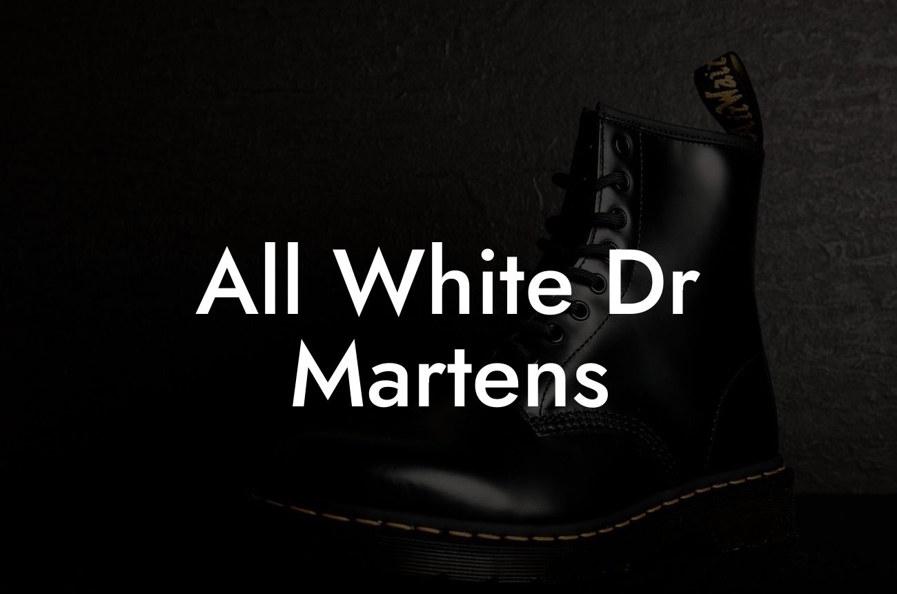 All White Dr Martens