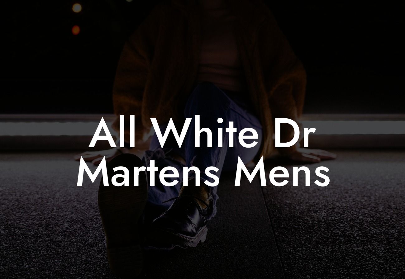 All White Dr Martens Mens