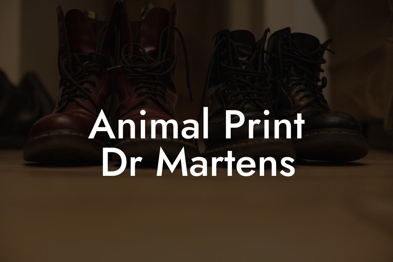 Animal Print Dr Martens