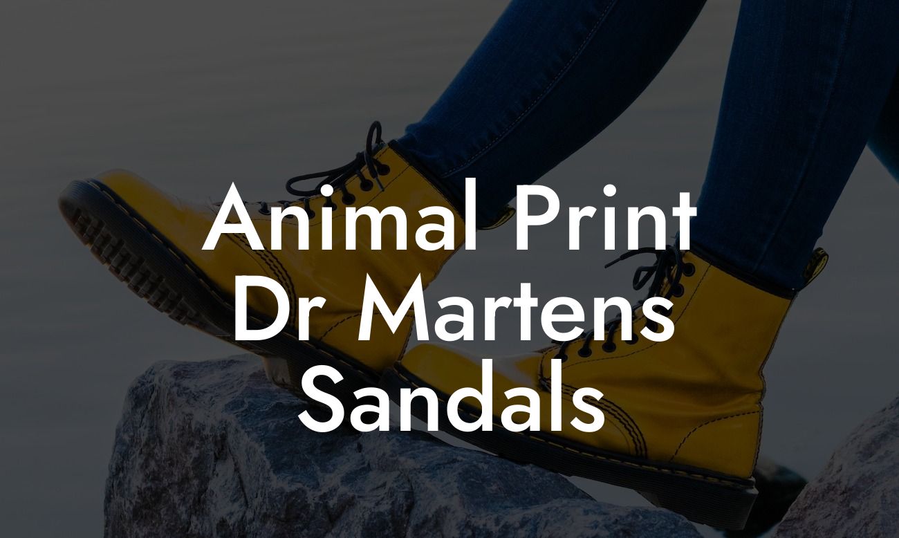 Animal Print Dr Martens Sandals