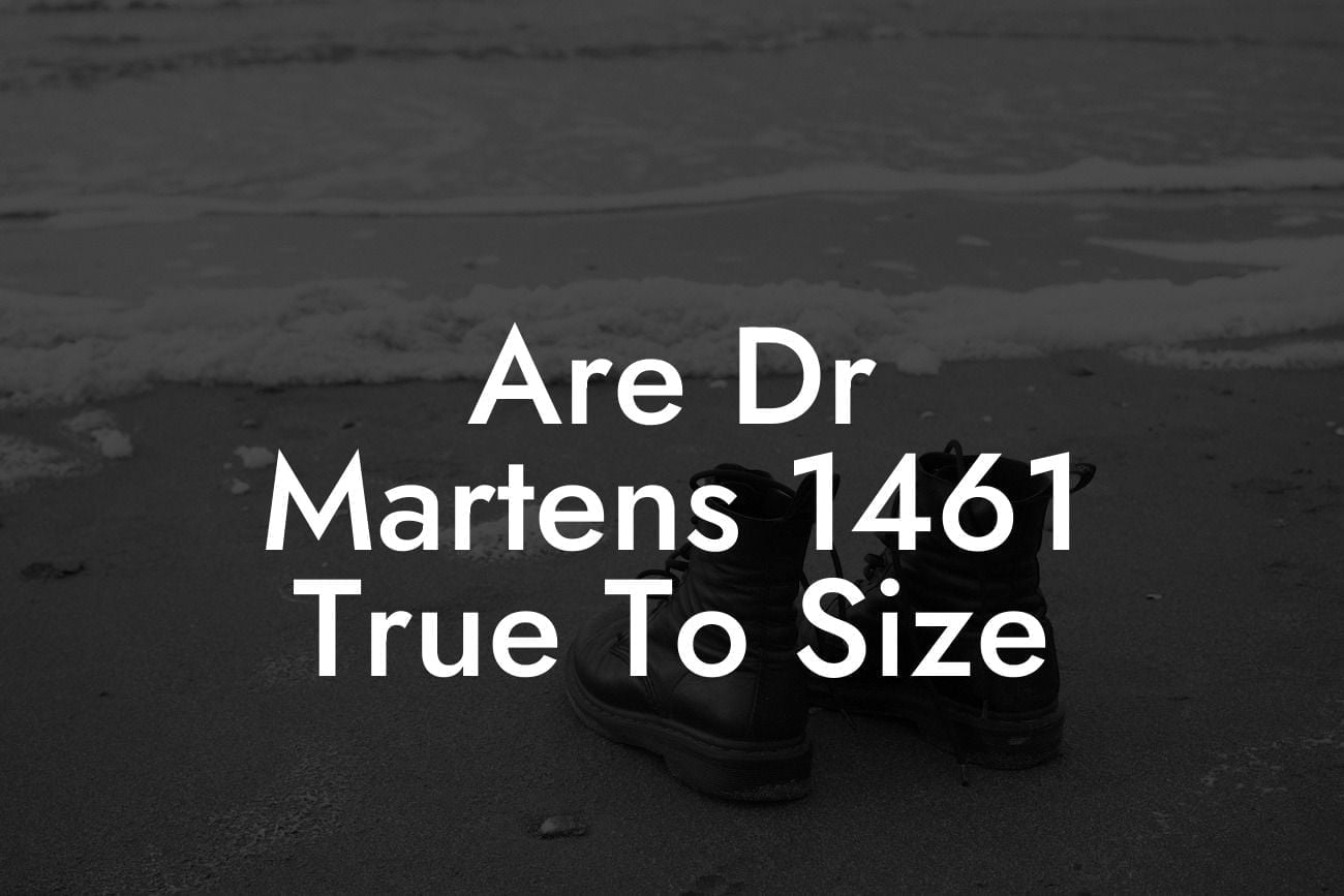 Are Dr Martens 1461 True To Size