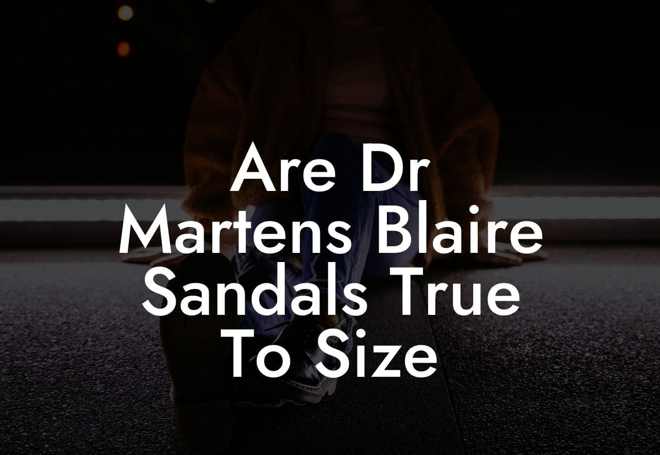 Are Dr Martens Blaire Sandals True To Size