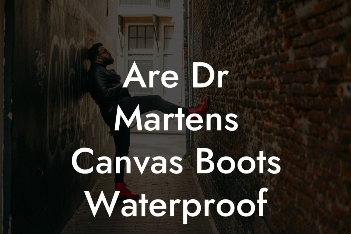 Are Dr Martens Canvas Boots Waterproof