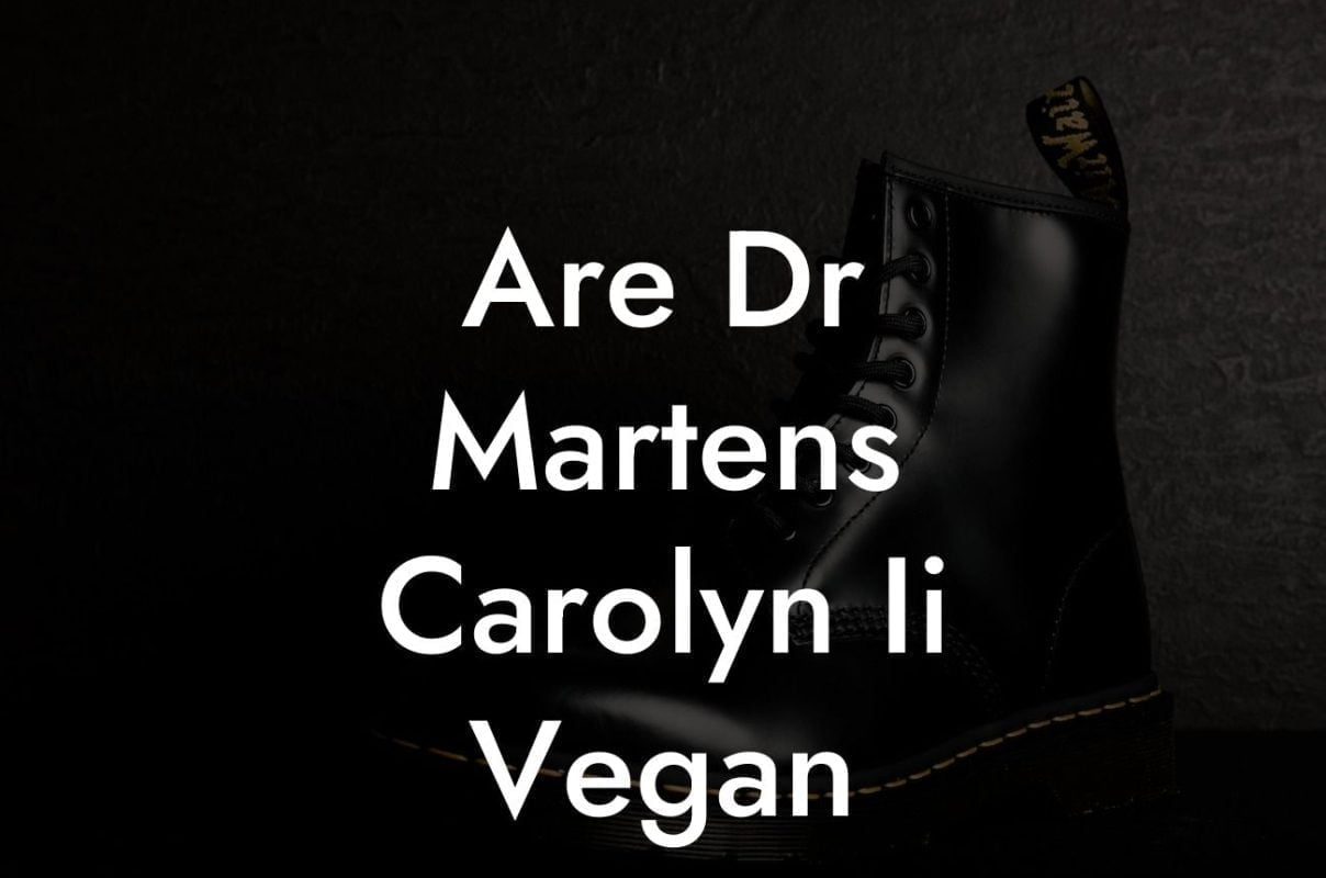 Are Dr Martens Carolyn Ii Vegan