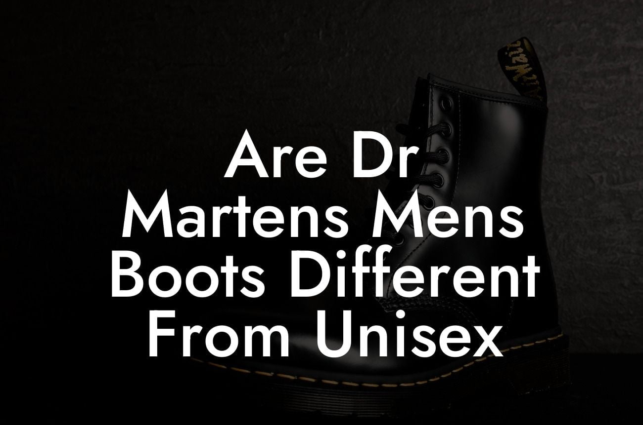 Are Dr Martens Mens Boots Different From Unisex