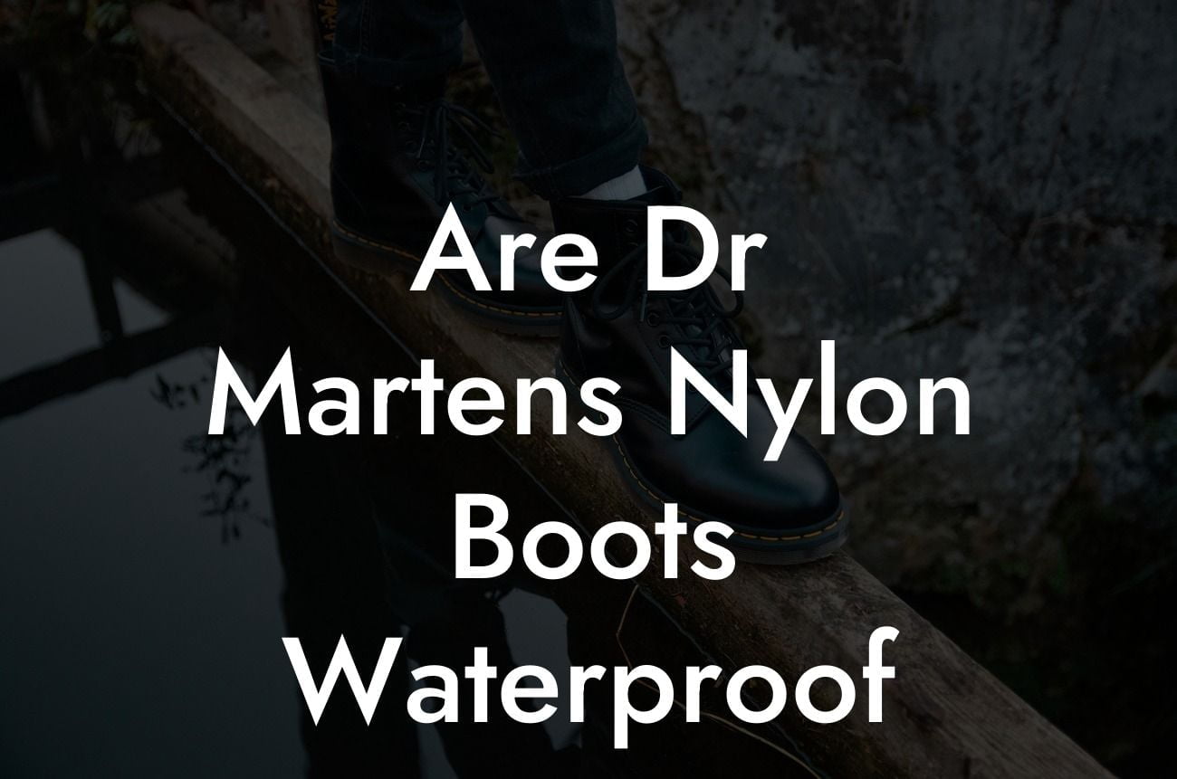 Are Dr Martens Nylon Boots Waterproof