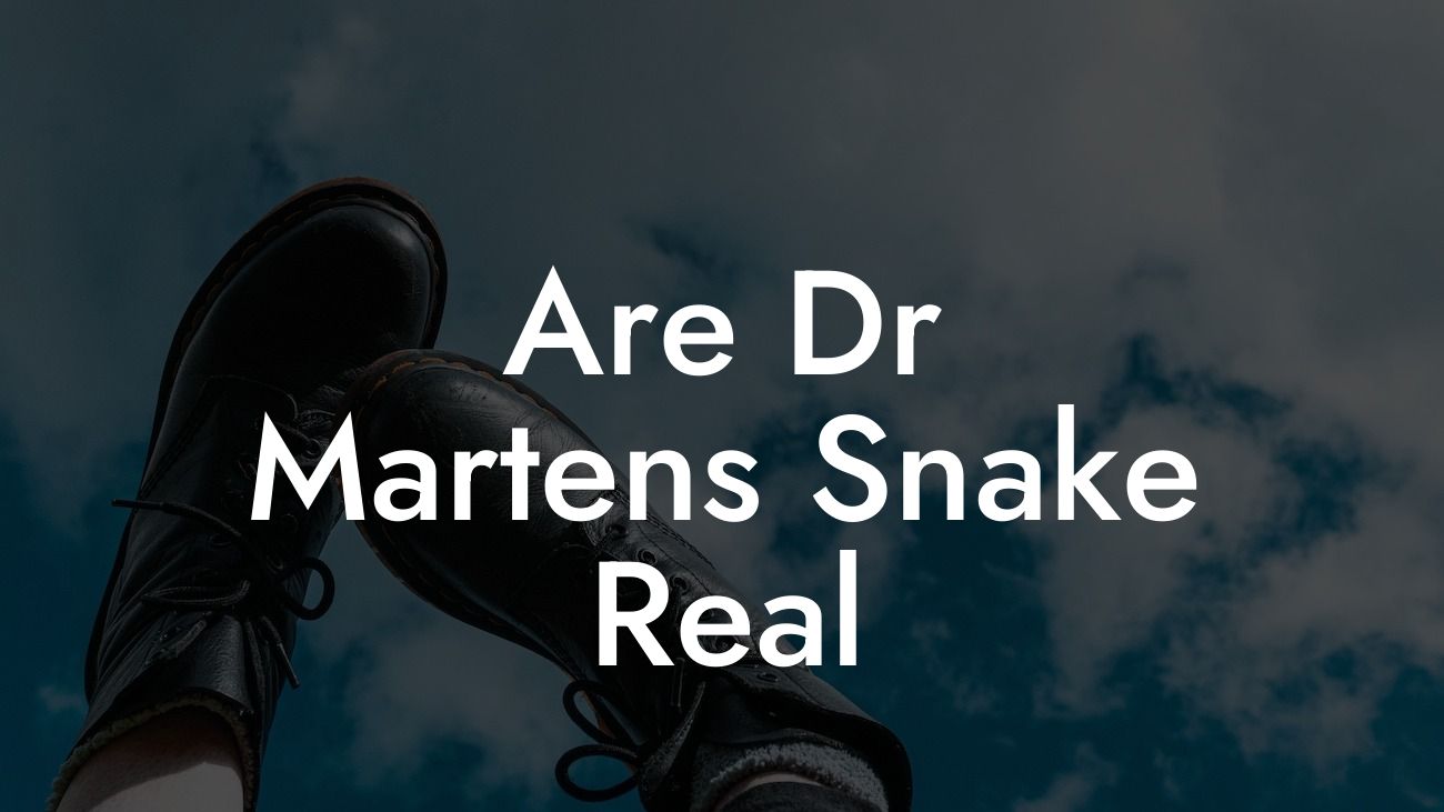 Are Dr Martens Snake Real