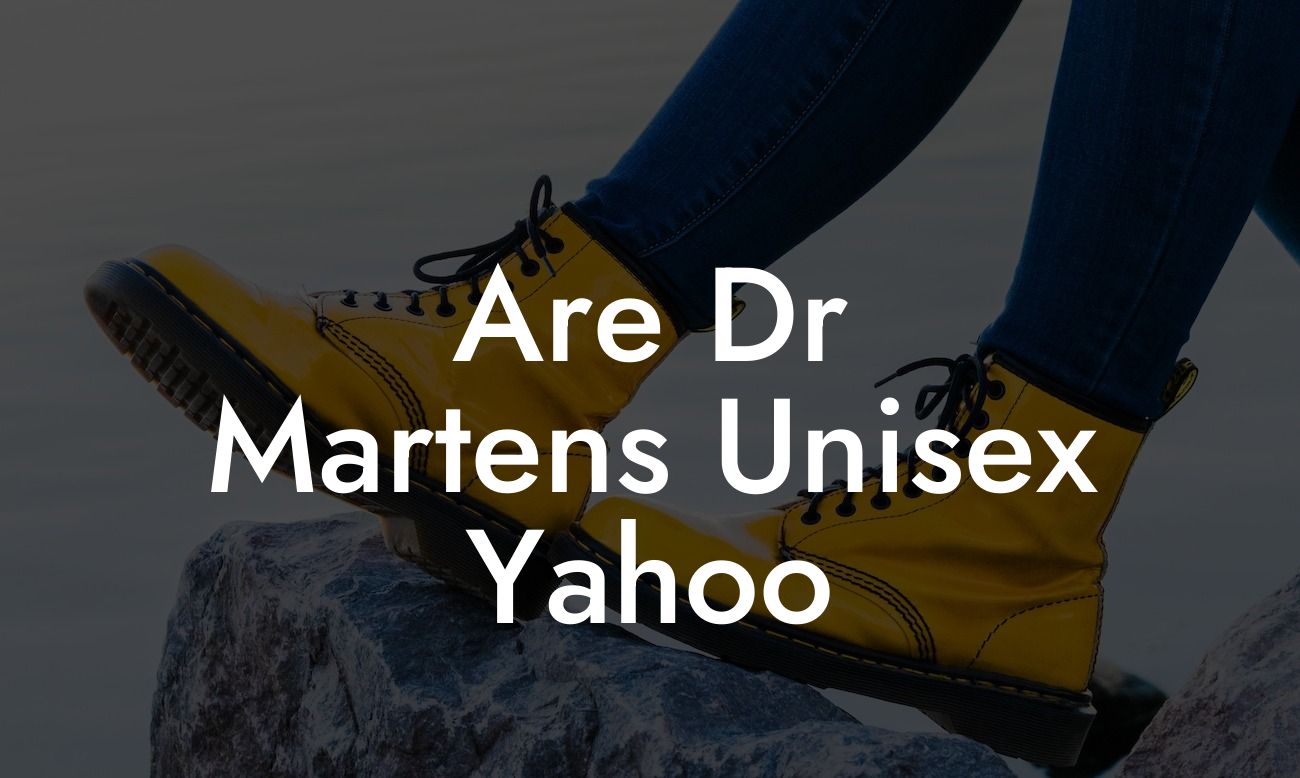 Are Dr Martens Unisex Yahoo