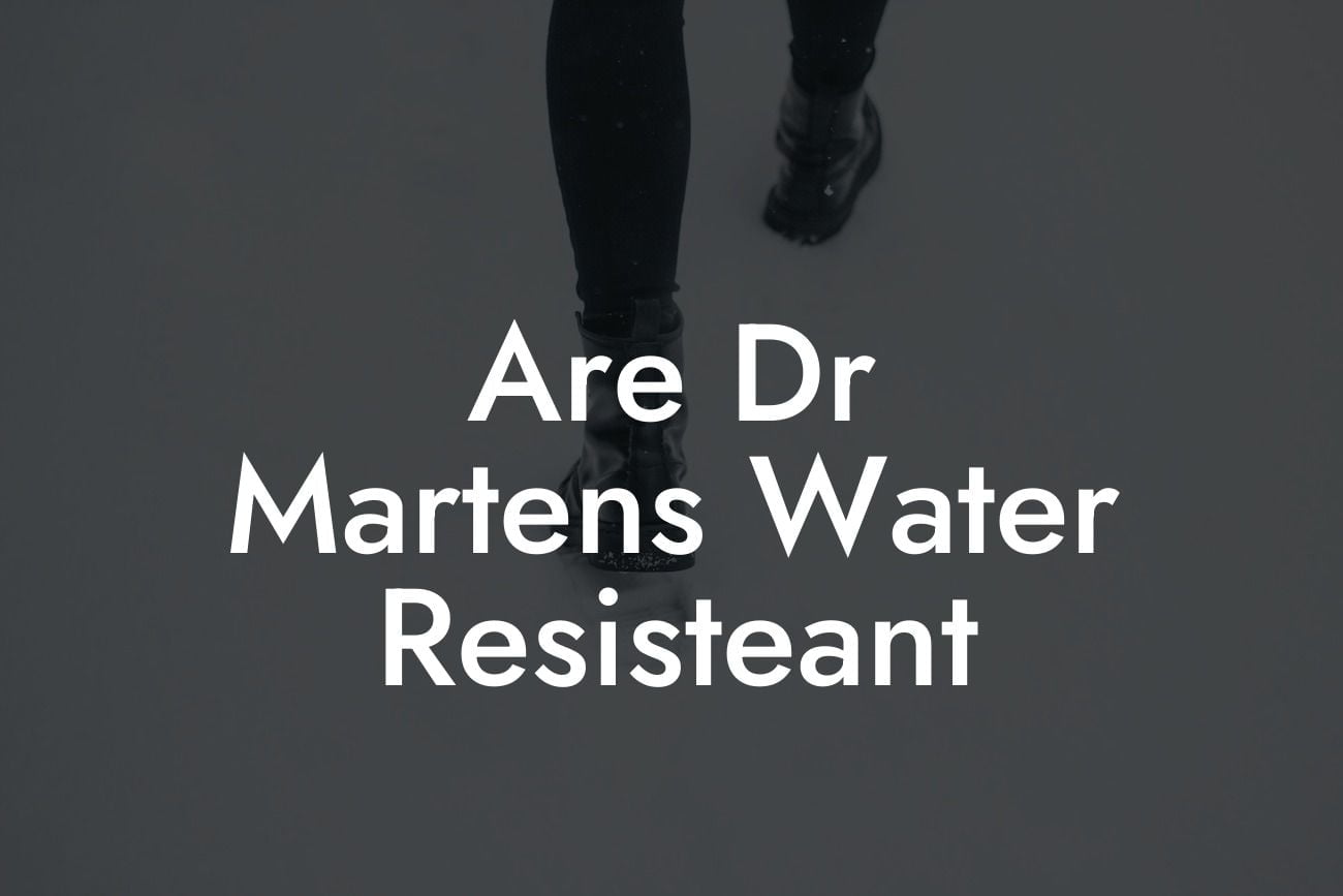 Are Dr Martens Water Resisteant