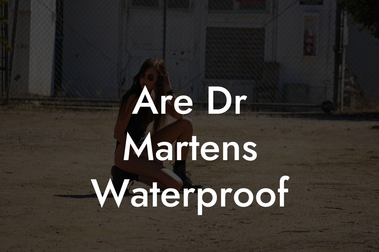 Are Dr Martens Waterproof