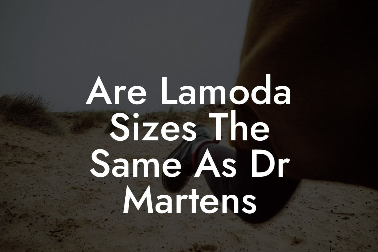 Are Lamoda Sizes The Same As Dr Martens