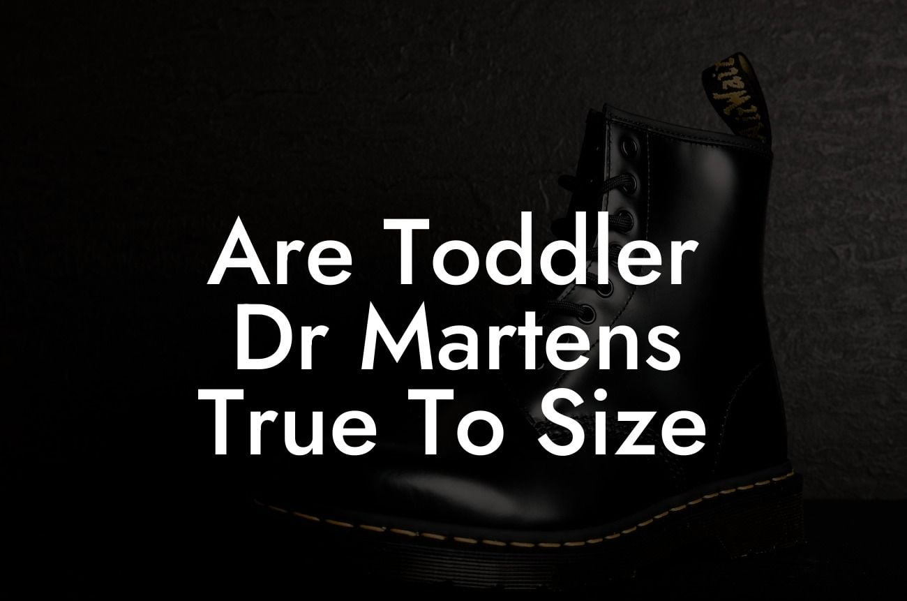 Are Toddler Dr Martens True To Size