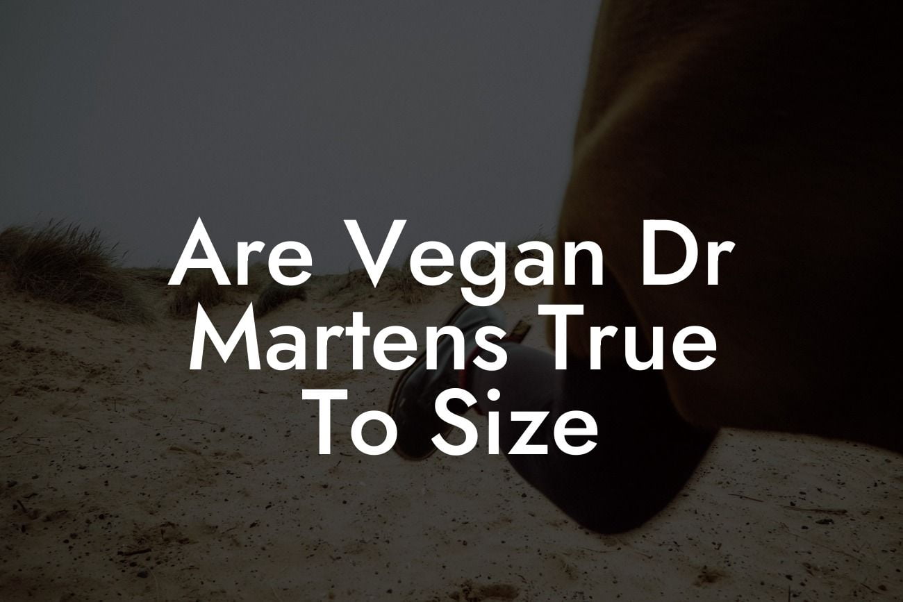 Are Vegan Dr Martens True To Size