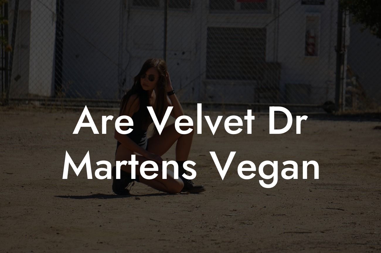 Are Velvet Dr Martens Vegan
