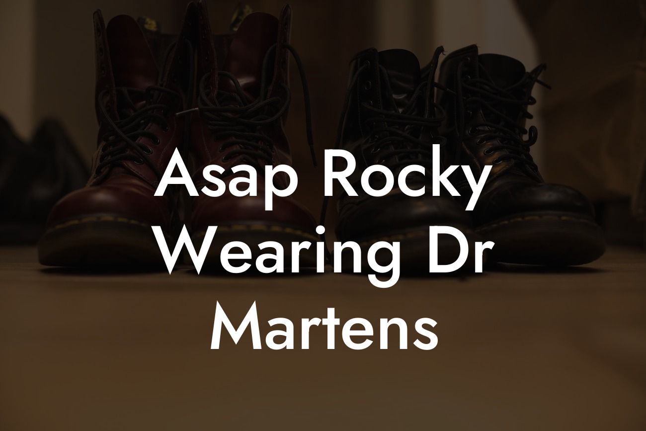 Asap Rocky Wearing Dr Martens