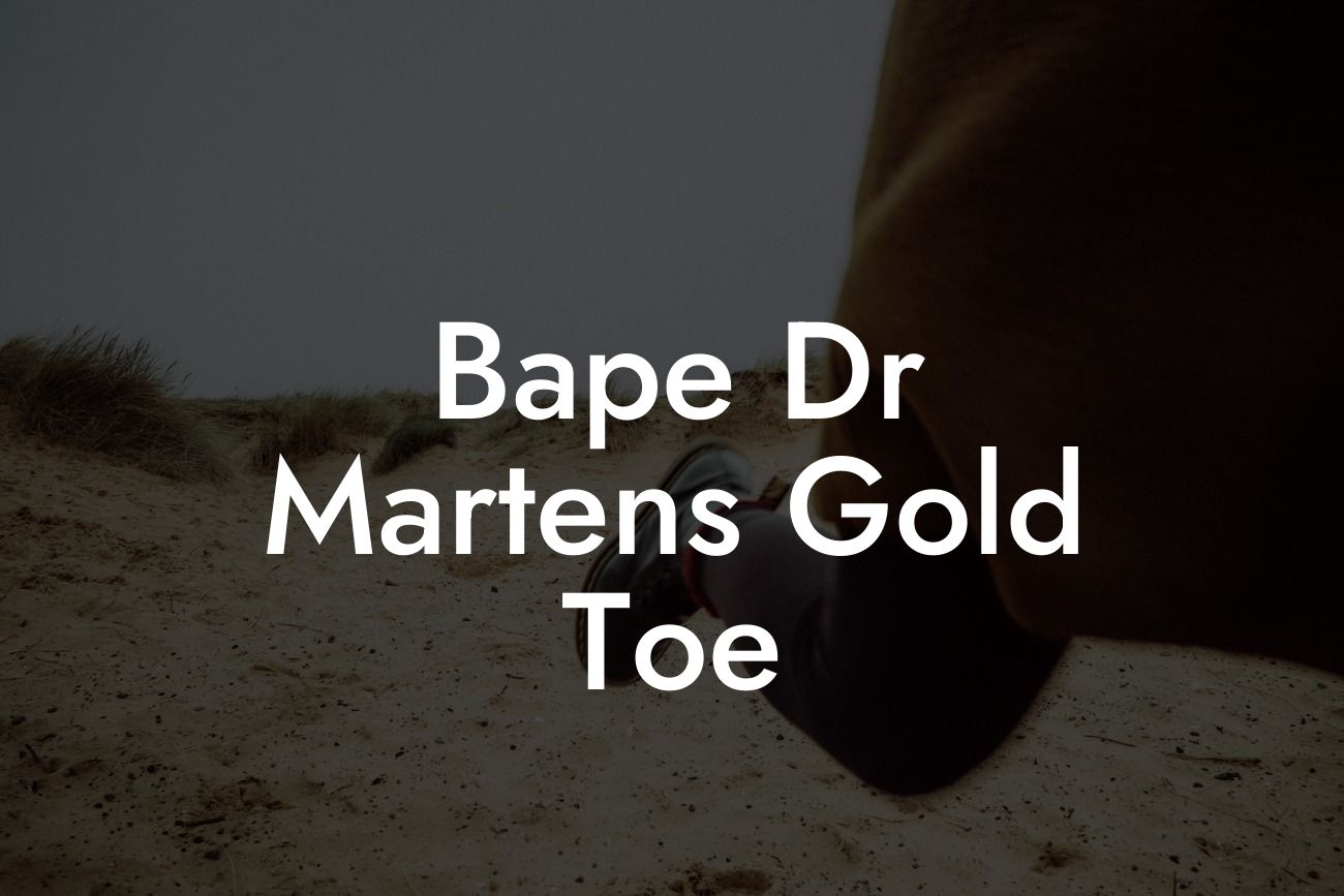 Bape Dr Martens Gold Toe