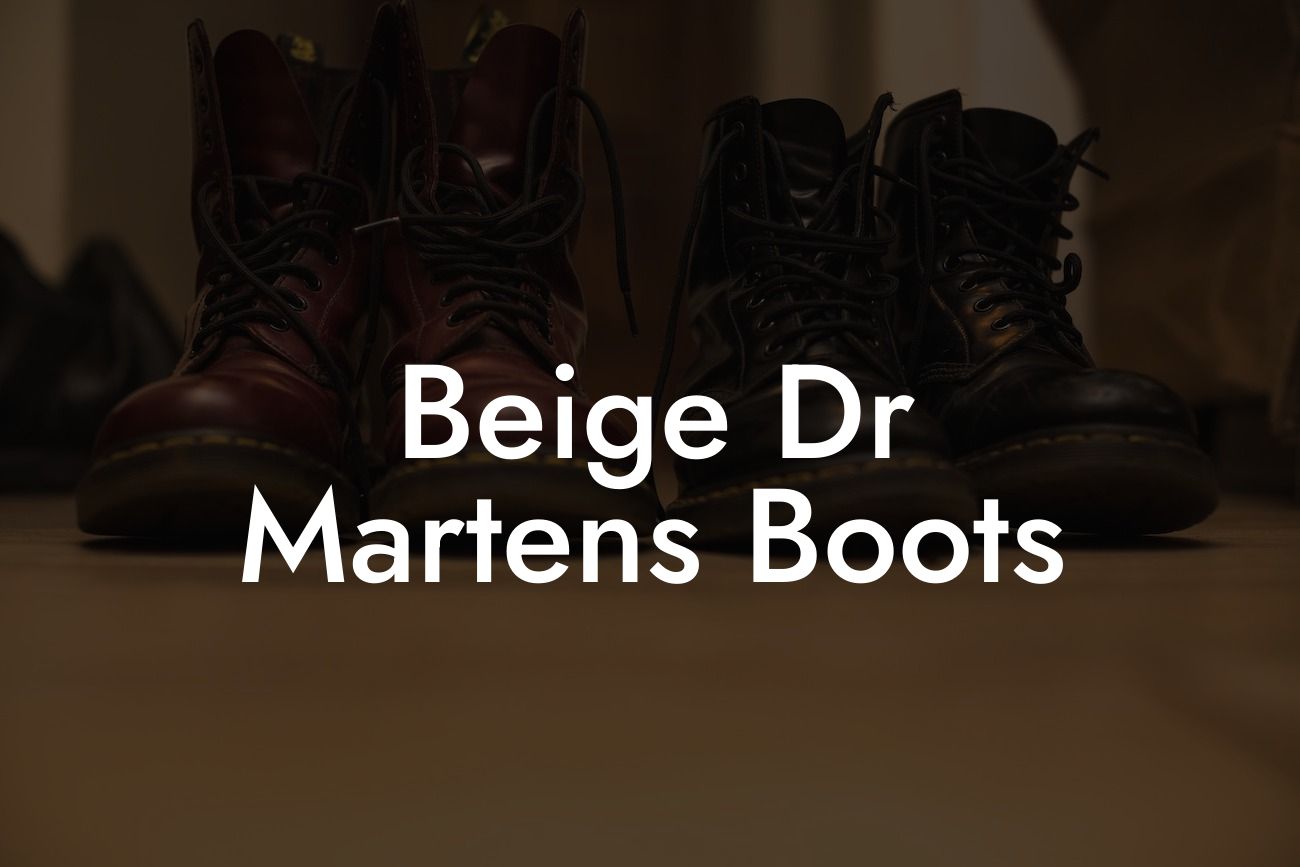 Beige Dr Martens Boots