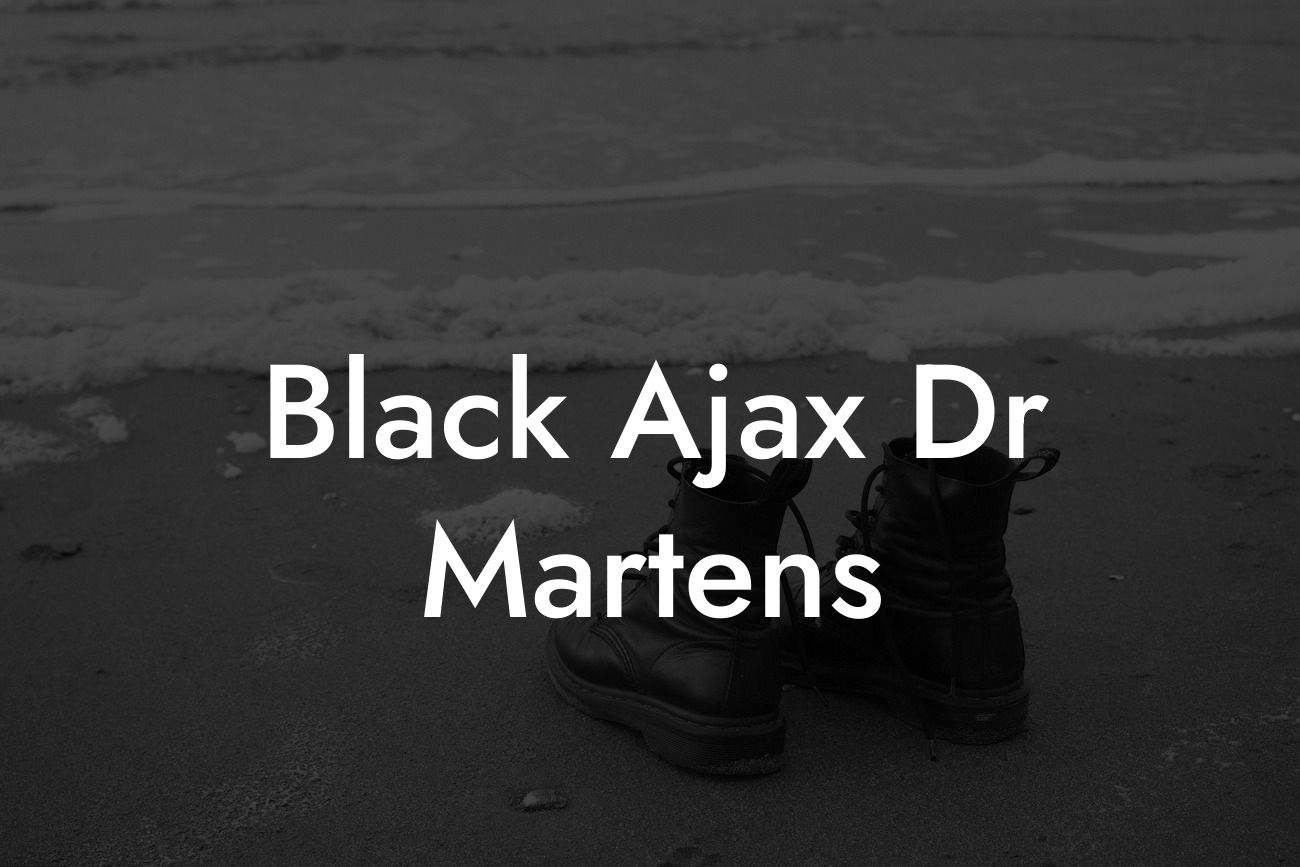 Black Ajax Dr Martens