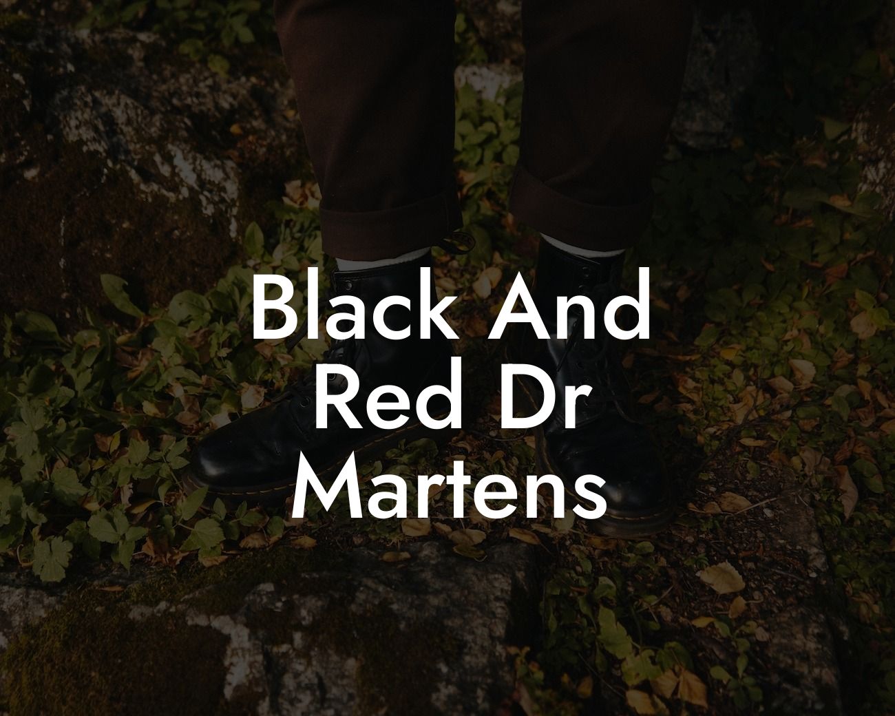 Black And Red Dr Martens