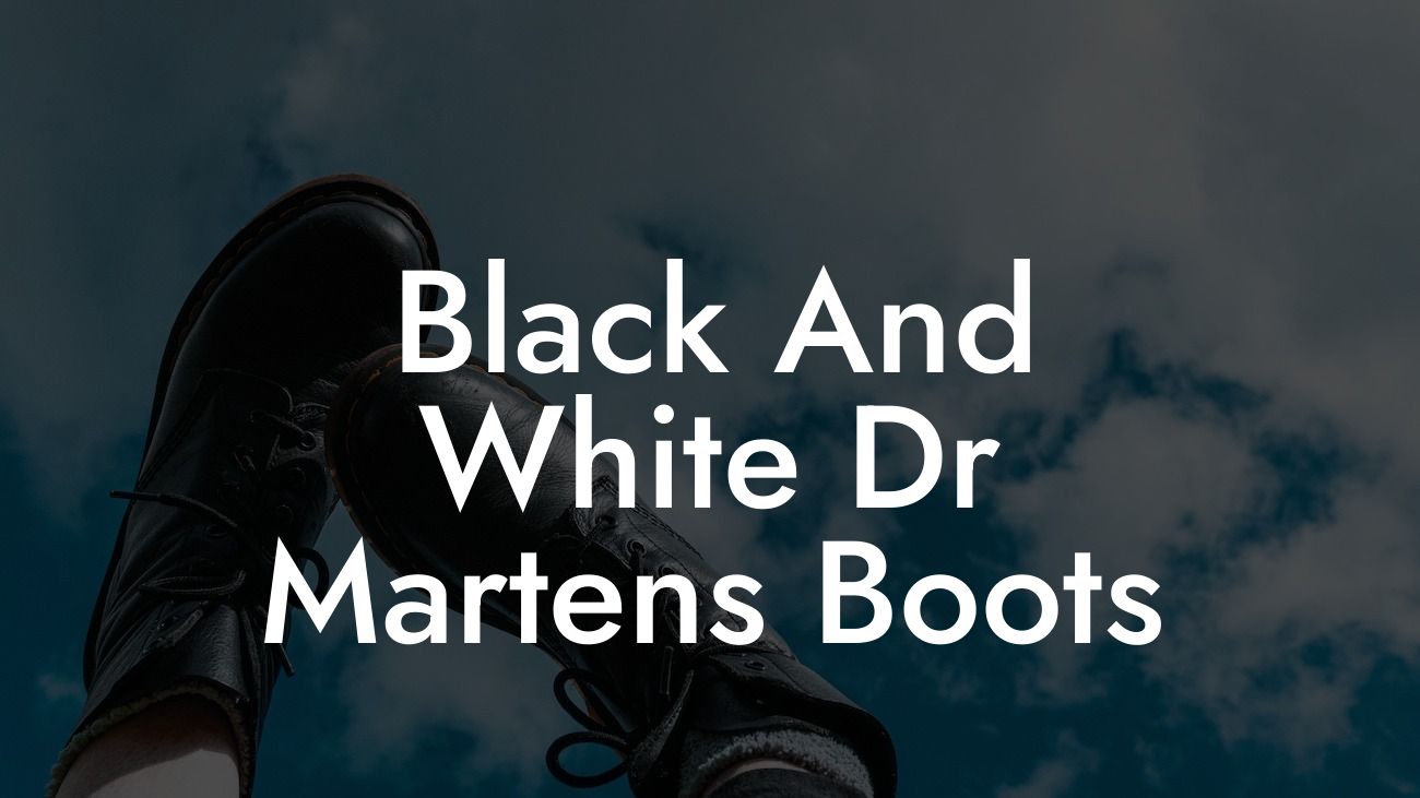 Black And White Dr Martens Boots
