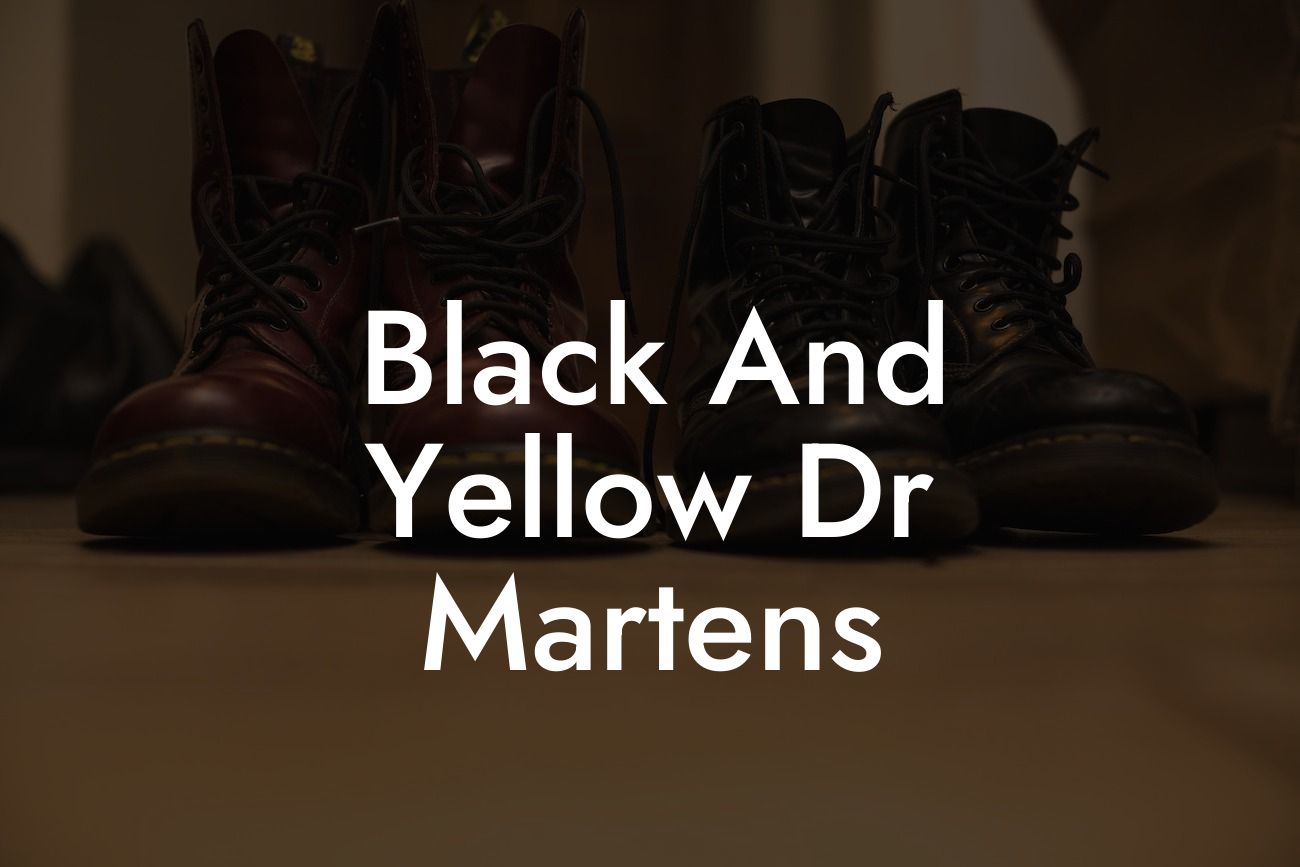 Black And Yellow Dr Martens