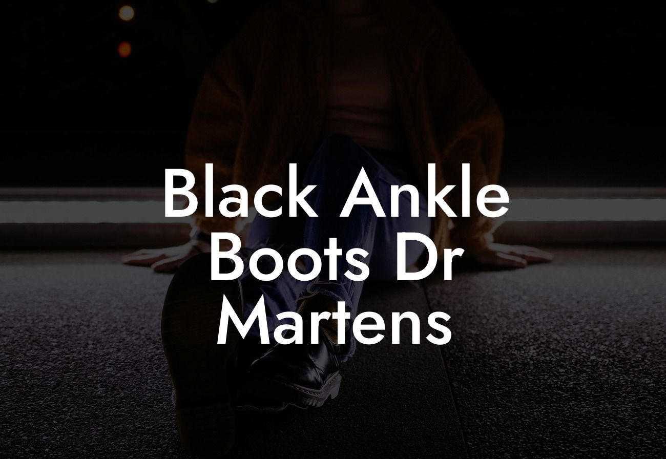Black Ankle Boots Dr Martens
