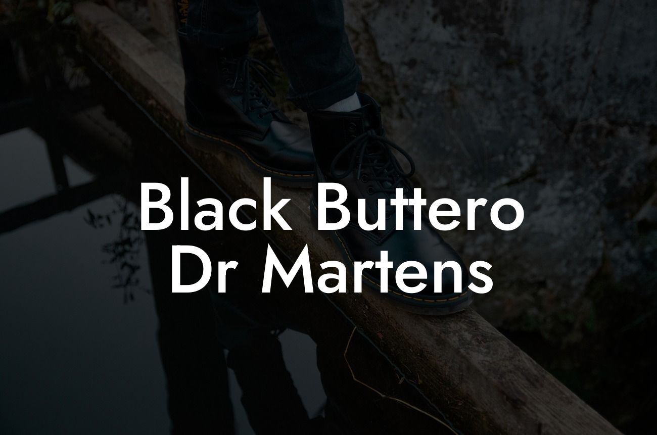 Black Buttero Dr Martens