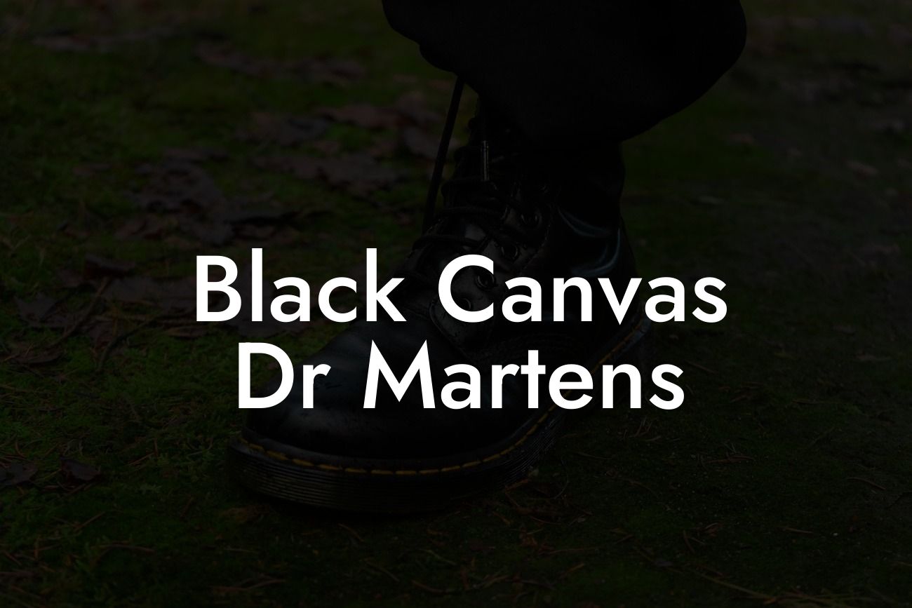 Black Canvas Dr Martens