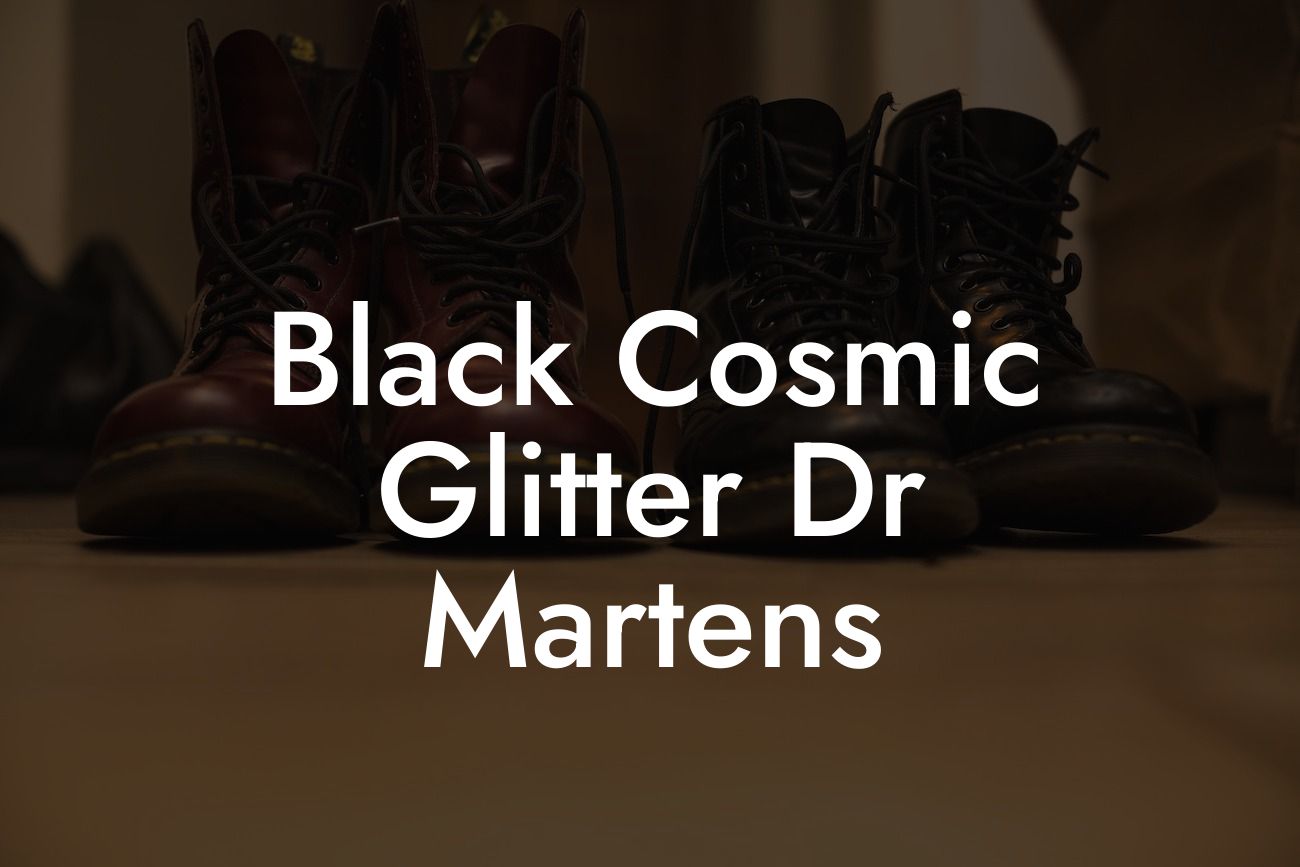Black Cosmic Glitter Dr Martens