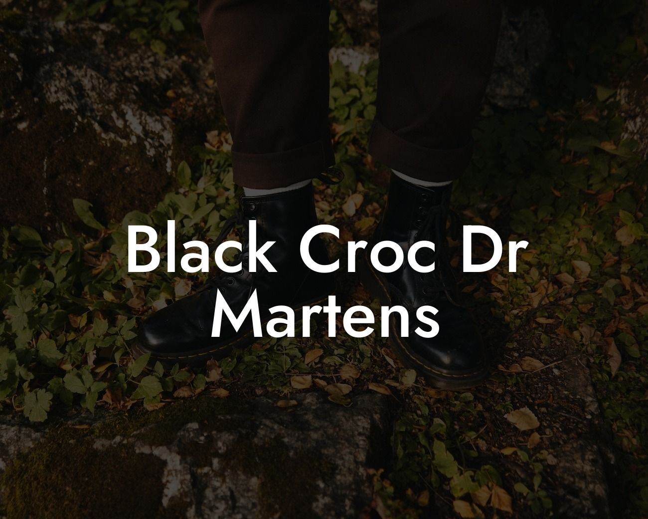 Black Croc Dr Martens