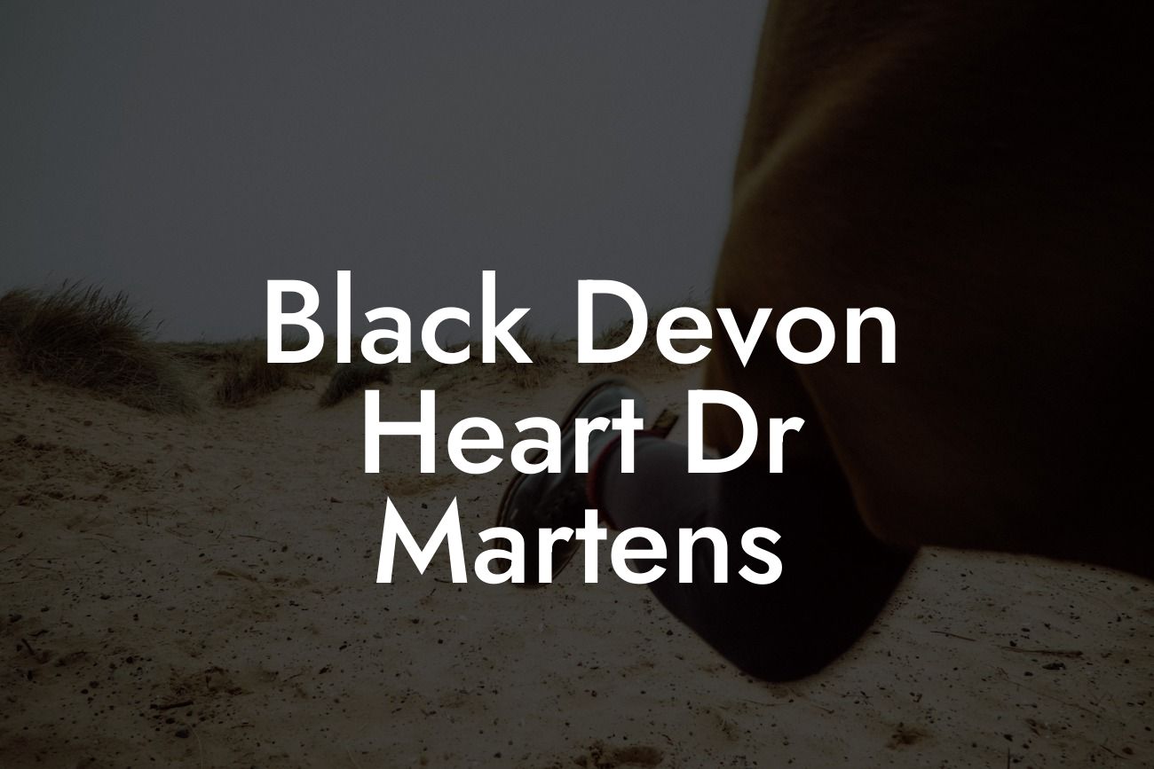 Black Devon Heart Dr Martens