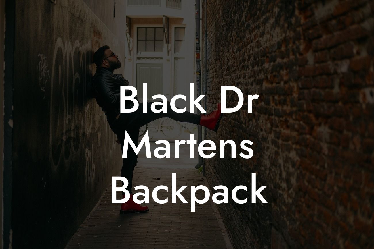 Black Dr Martens Backpack