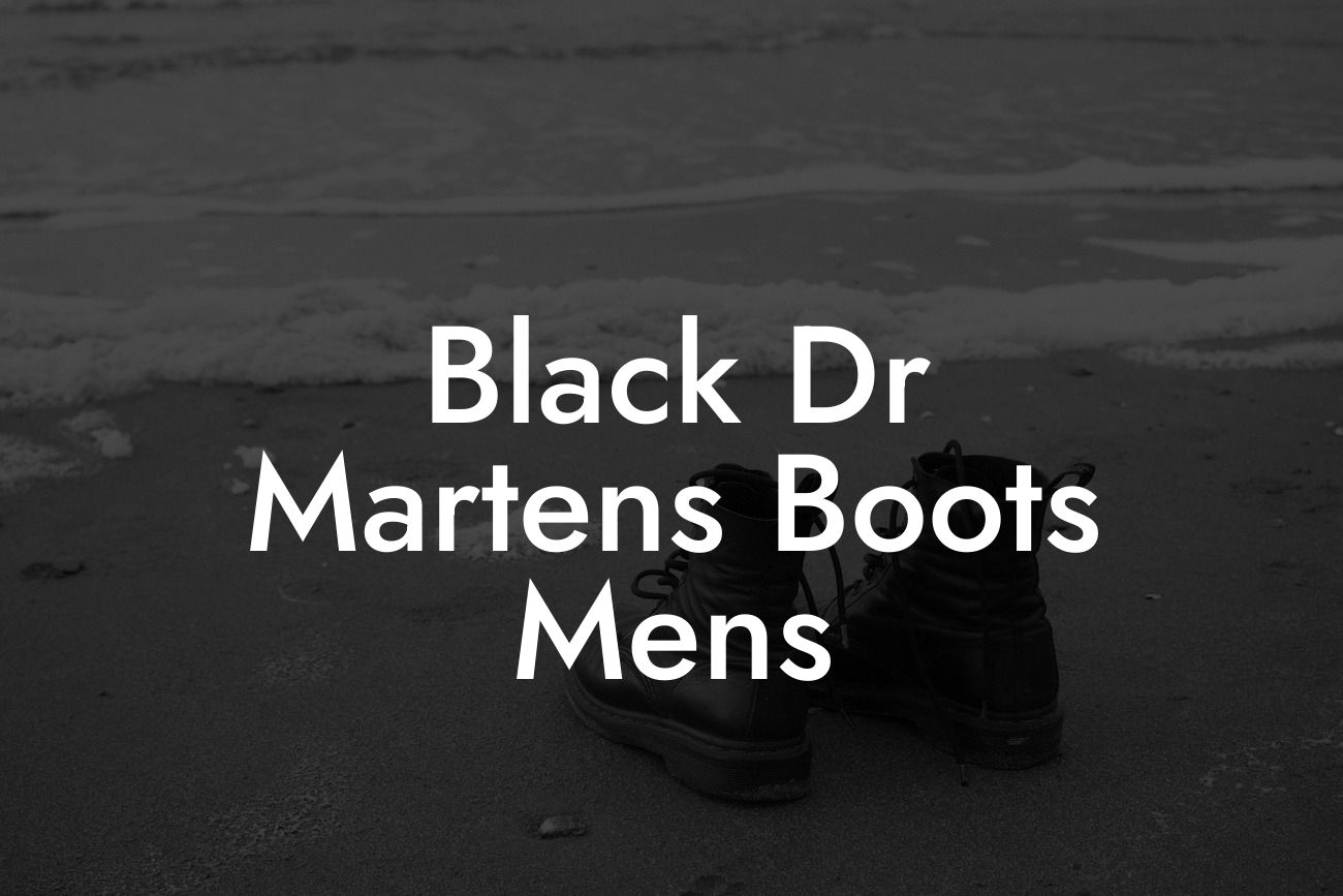Black Dr Martens Boots Mens